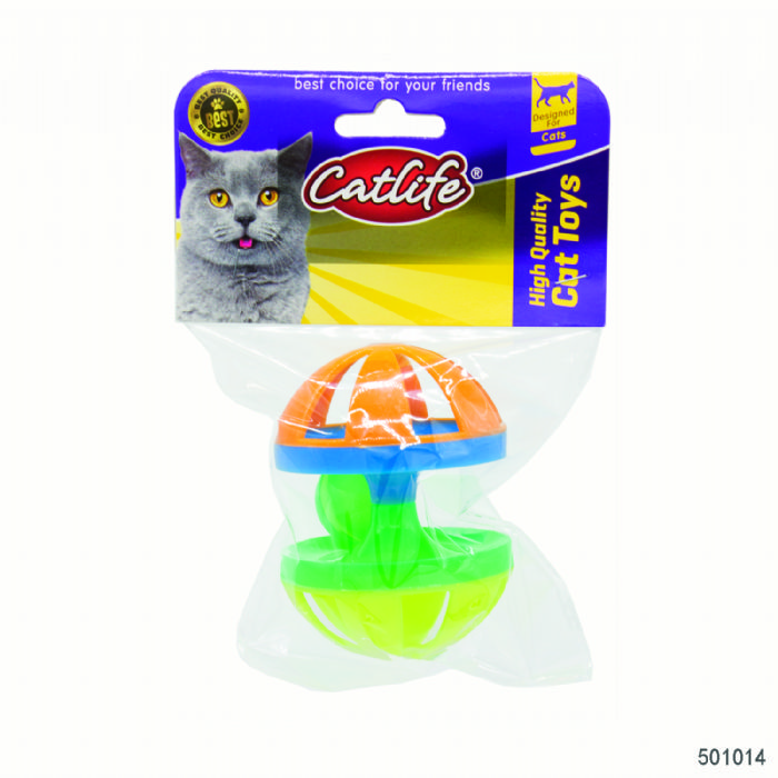 brsp 501014-CATLİFE  Kediler için çıngıraklı tekerlek oyuncak-1