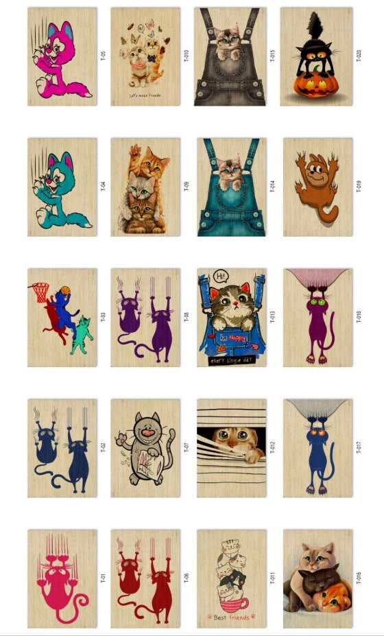 Desenli Kedi Tırmalama Paspası 58x37 Cm -1