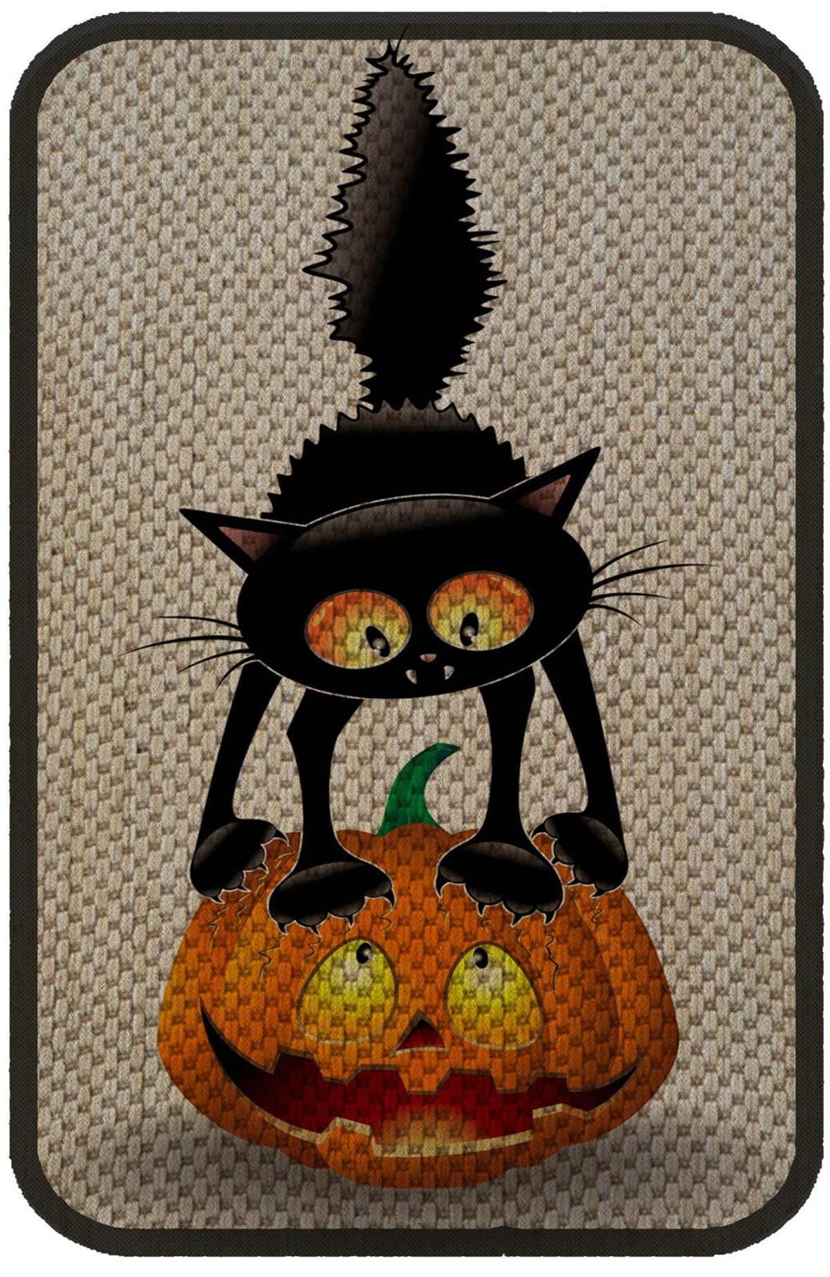 Desenli Kedi Tırmalama Paspası 58x37 Cm Pumpkin-1