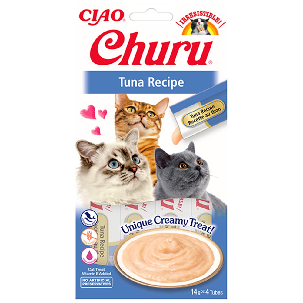 EU-711-Ciao Churu Pops Ton Balıklı Kedi Ödül Kreması 4 x 15 Gr-1