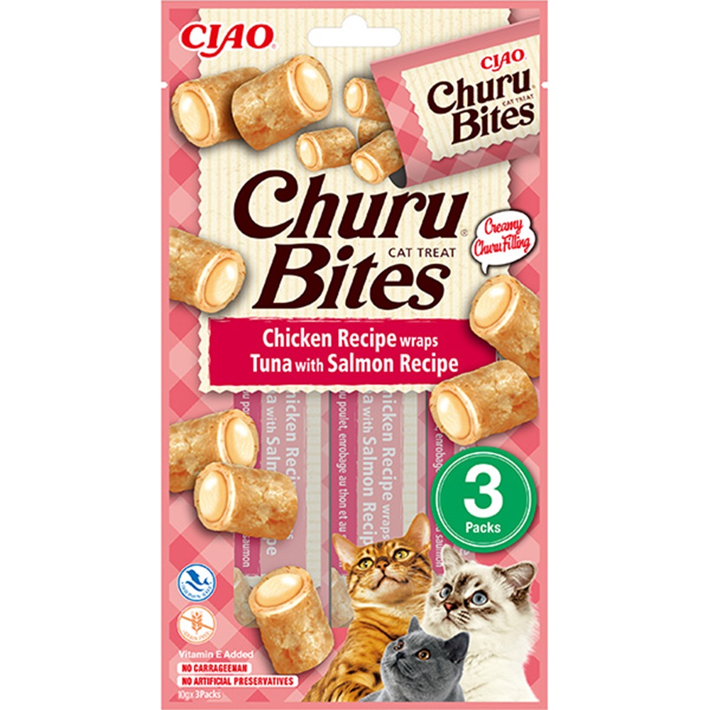 EU-723-Ciao Churu Bites Tavuk Sargılı , Ton Balıklı ve Somonlu Kedi Ödül Maması 3 x 10 Gr-1