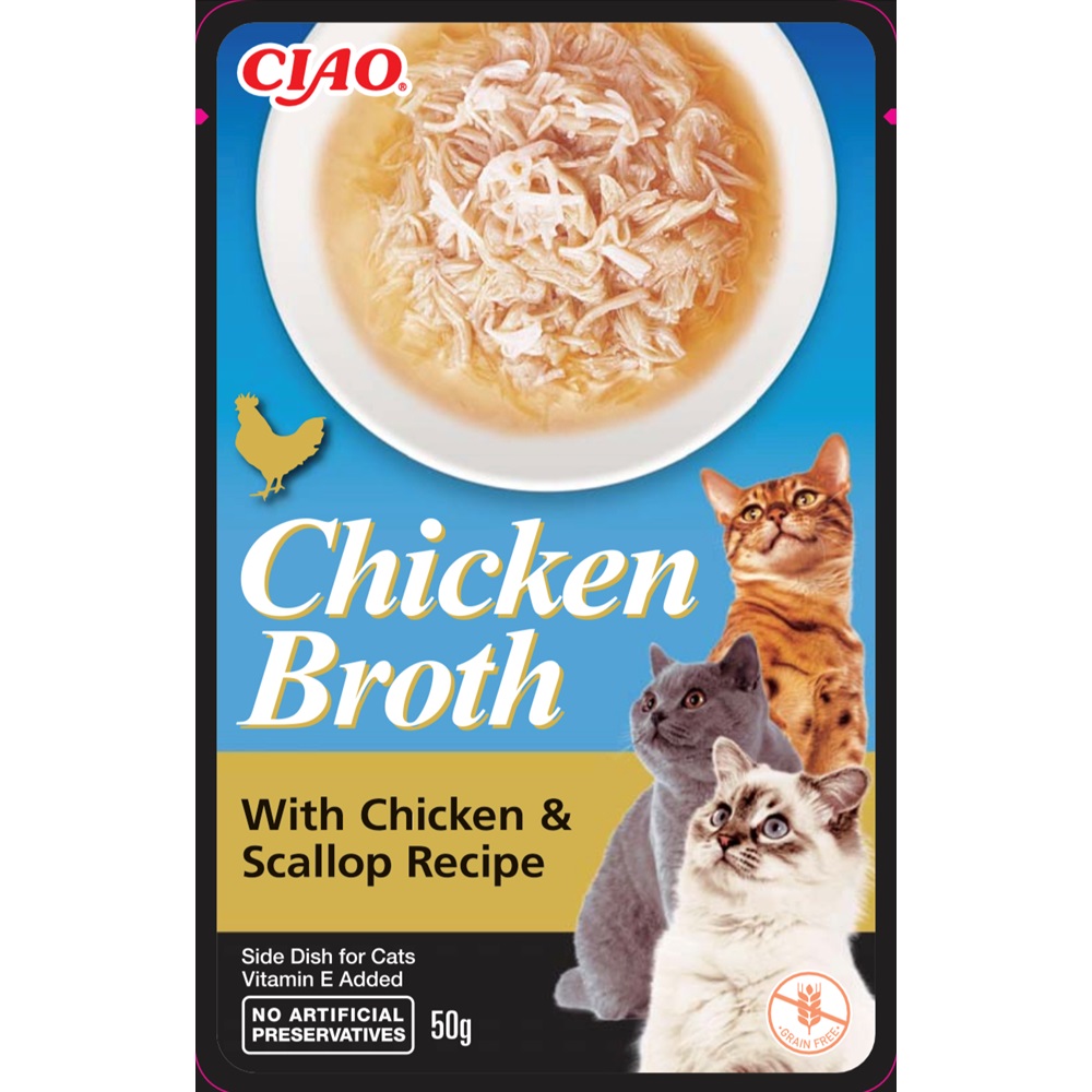 EU-823-Chicken Broth Tavuk Sulu ve Deniz Taraklı Kedi Çorbası 50 Gr-1