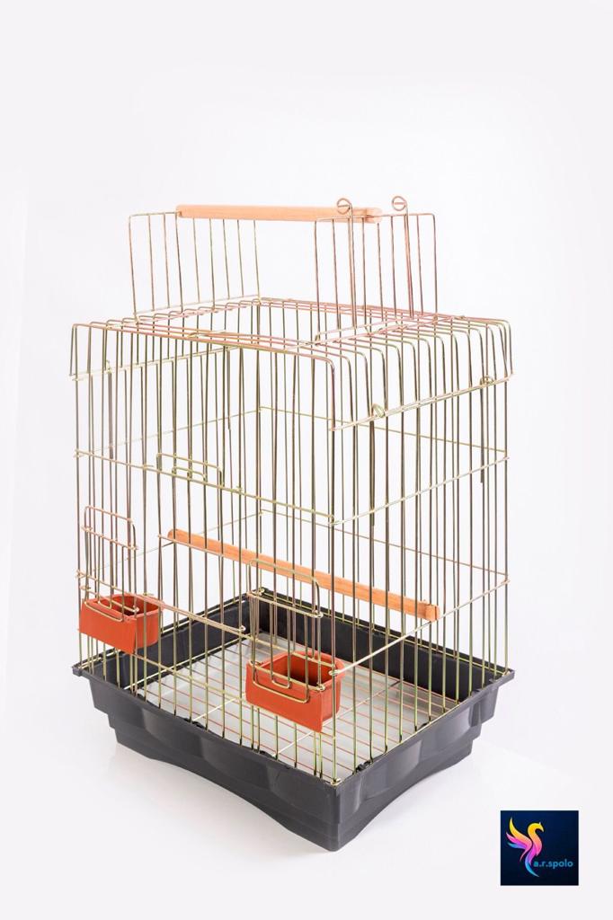 kmr-papağan kafesi 61x41x32 (yemlik ve tünek hediyeli)-1