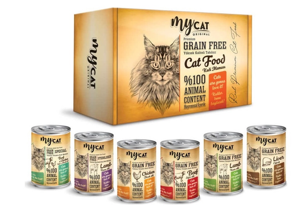 Mycat 6 farklı lezzet konserve 400 gr/ 6adet-1