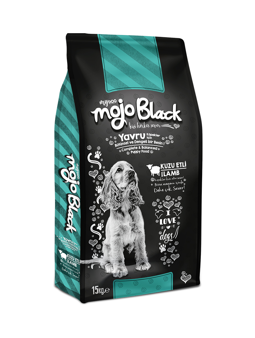 Mydog mojo black kuzu etli yavru köpek maması 15kg-1