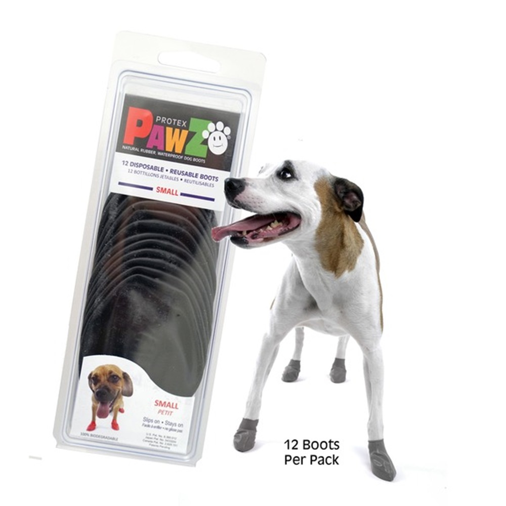PB-1178-Pawz Siyah Small Köpek Galoşu 12li-1
