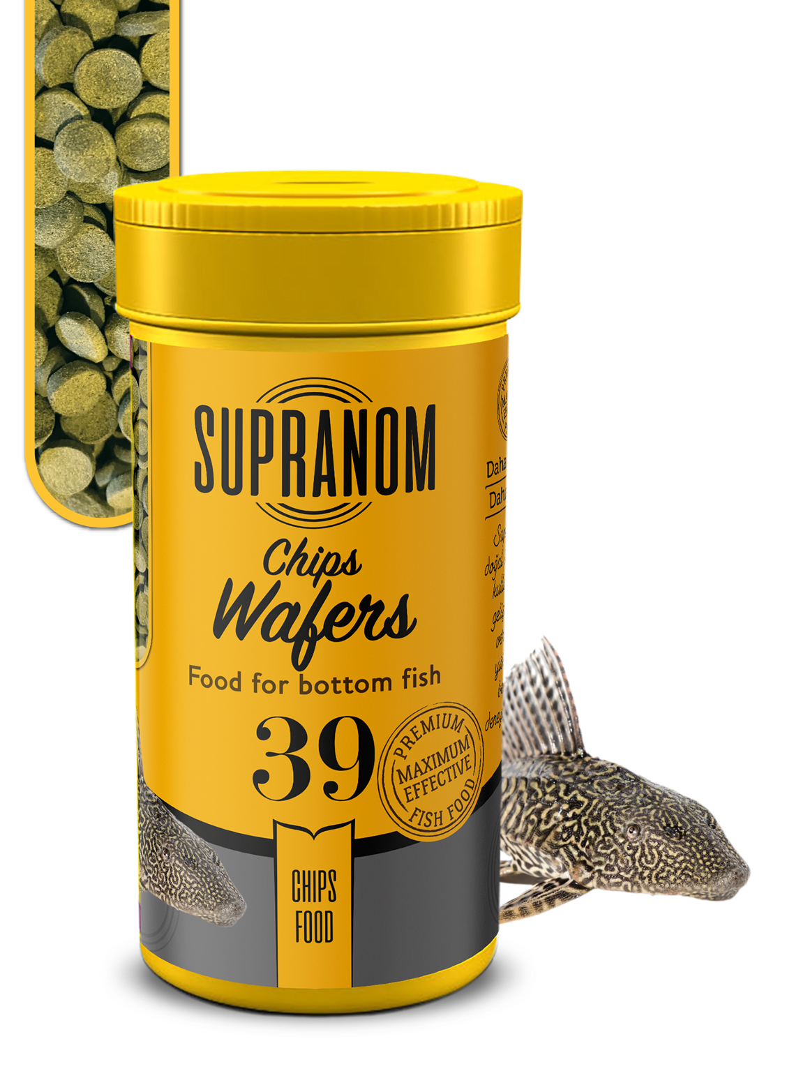 Supranom dip balık yemi chips wafers chips food 100ml (39)-1