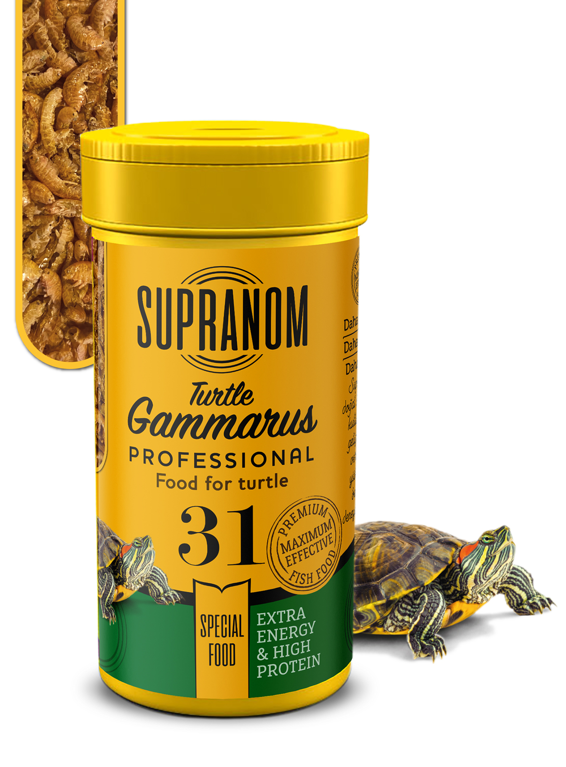 Supranom kaplumbağa yemi gammarus special food 100ml (31)-1