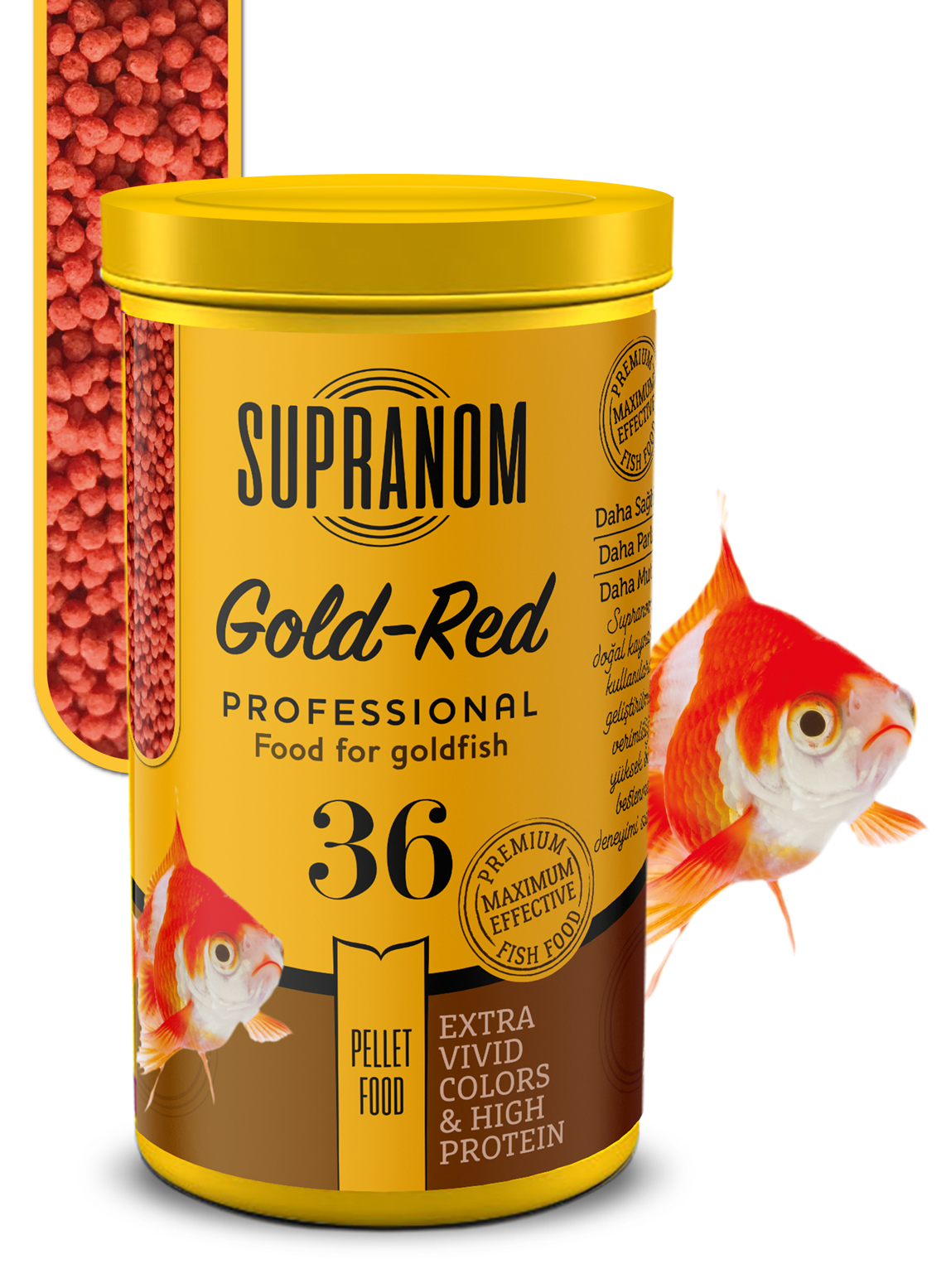 Supranom japon balık yemi gold-red pellet food 250ml (36)-1
