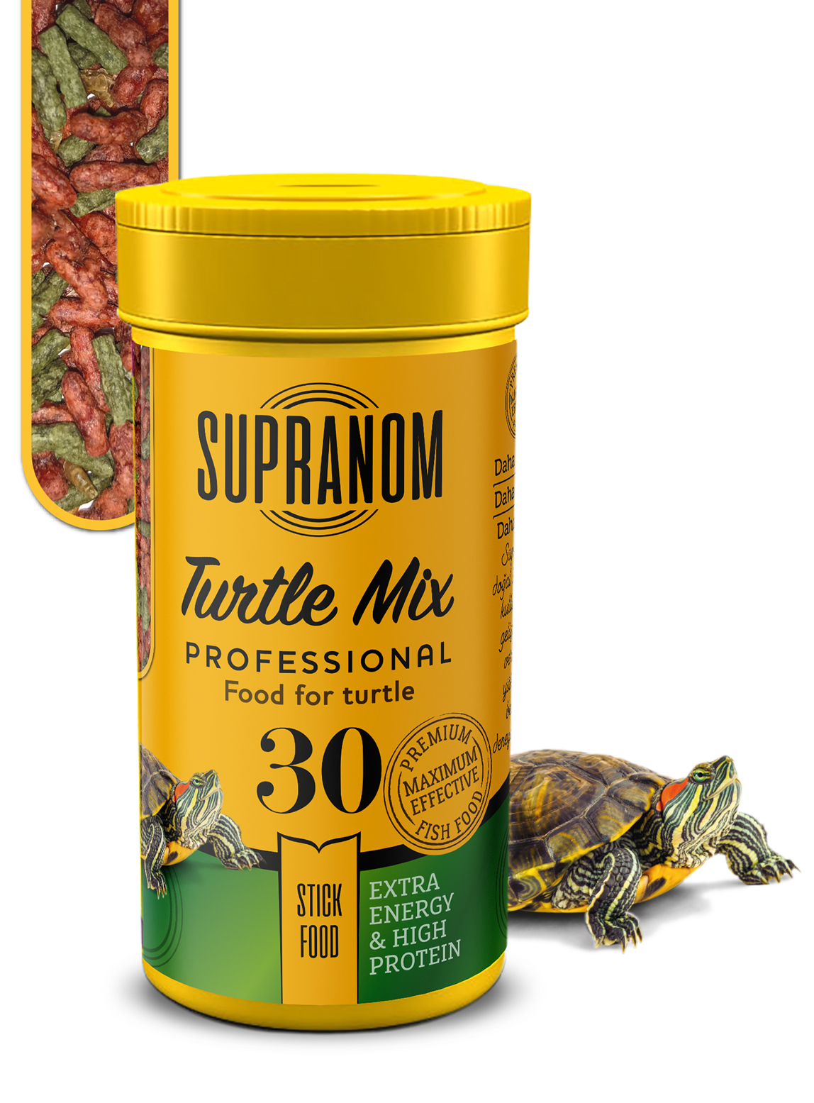 Supranom kaplumbağa yemi turtle mix stick food 100ml (30)-1