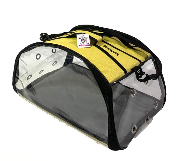 cha-2054 şeffaf D taşıma çantası sarı-1