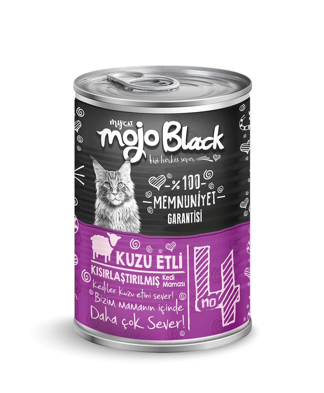 mycat mojo black chunk parça kuzu etli sterilised kedi konservesi 400 gr 12'li-1