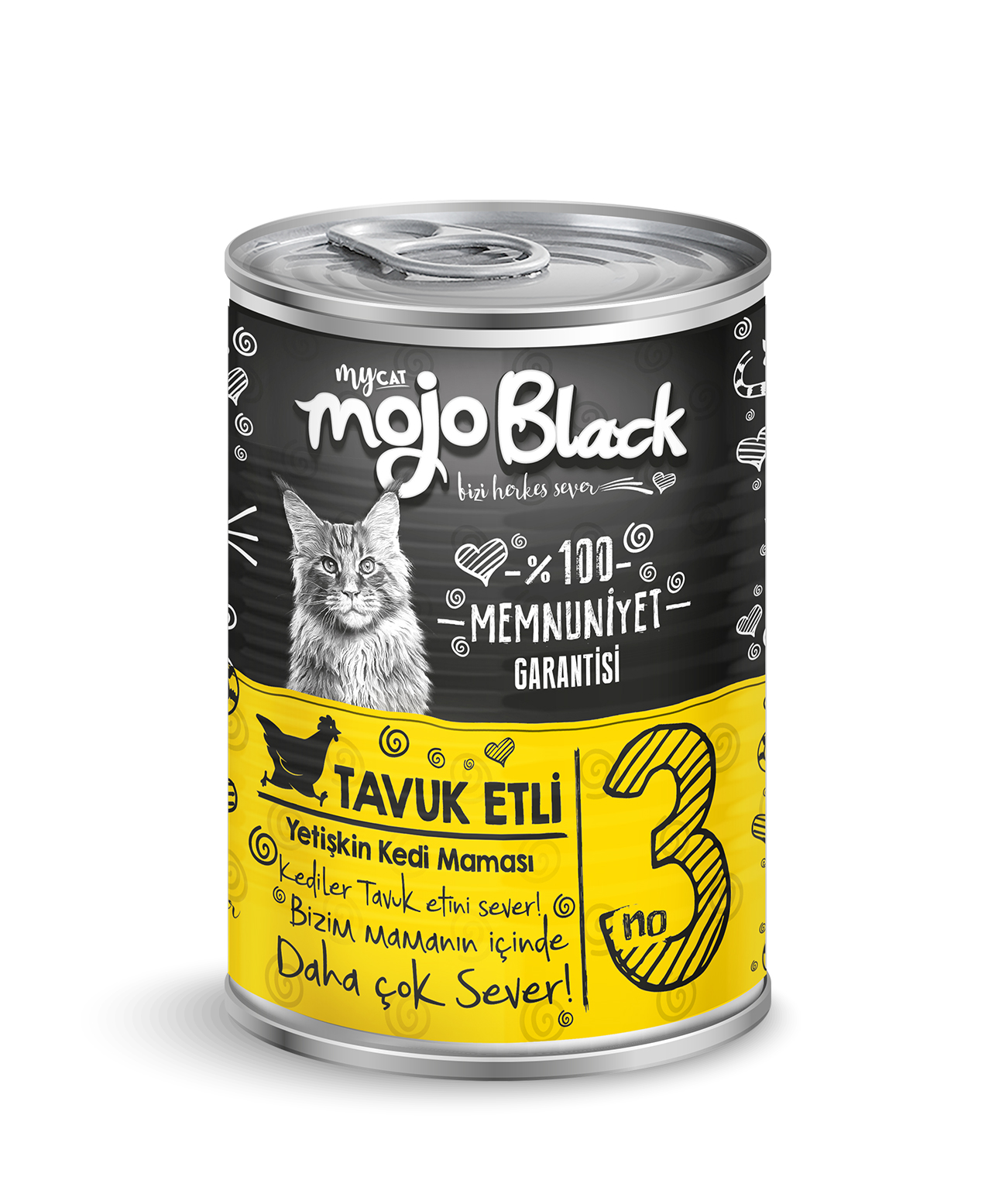 mycat mojo black chunk parça tavuk etli kedi konservesi 400 gr 12'li-1