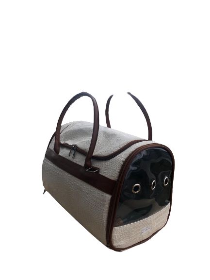 tcs-00 Beyaz  kedi köpek taşıma çantası-1