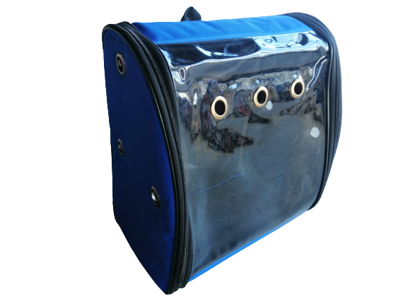 tcs-03 çift açılır kedi köpek taşıma çantası mavi-1