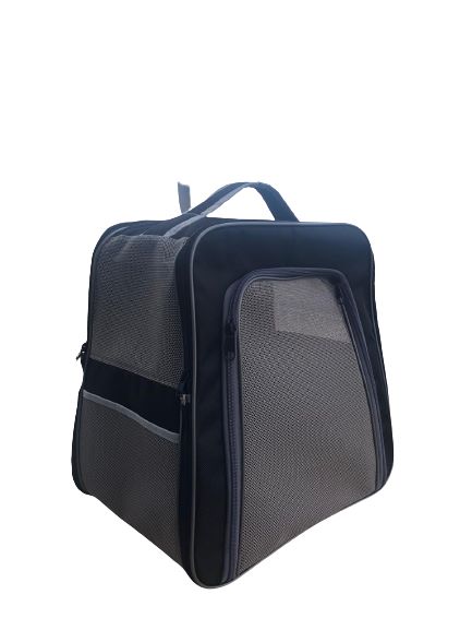 tcs-08 katalanabilen üçgen kedi köpek taşıma çantası siyah-1