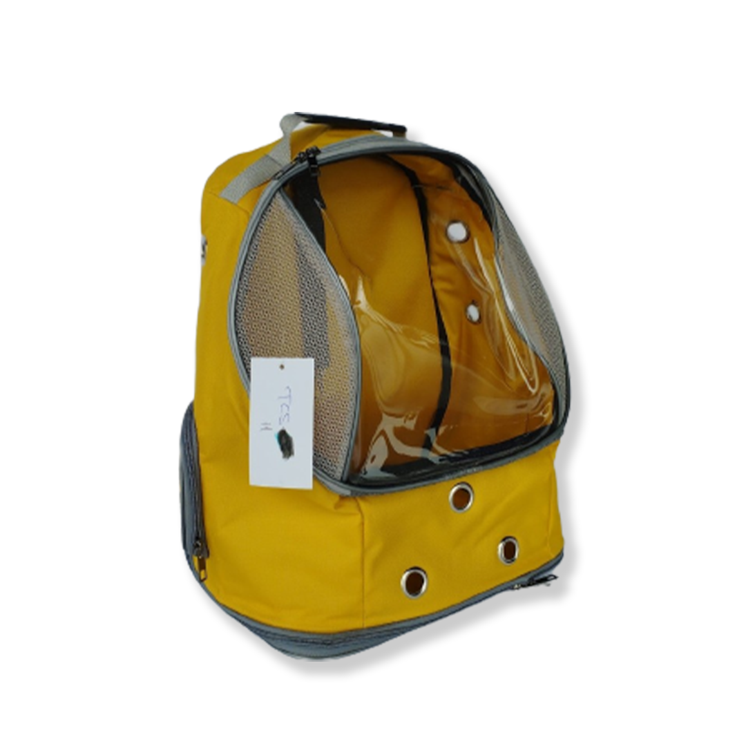 tcs-11 kırılmaz ufo kedi köpek taşıma çantası sarı-1