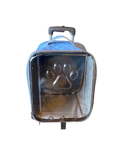 tcs-15 çekçekli kapitone kedi köpek sırt çantası mavi-1
