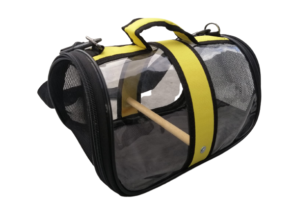tcs-20 tünekli kuş taşıma çantası sarı-1