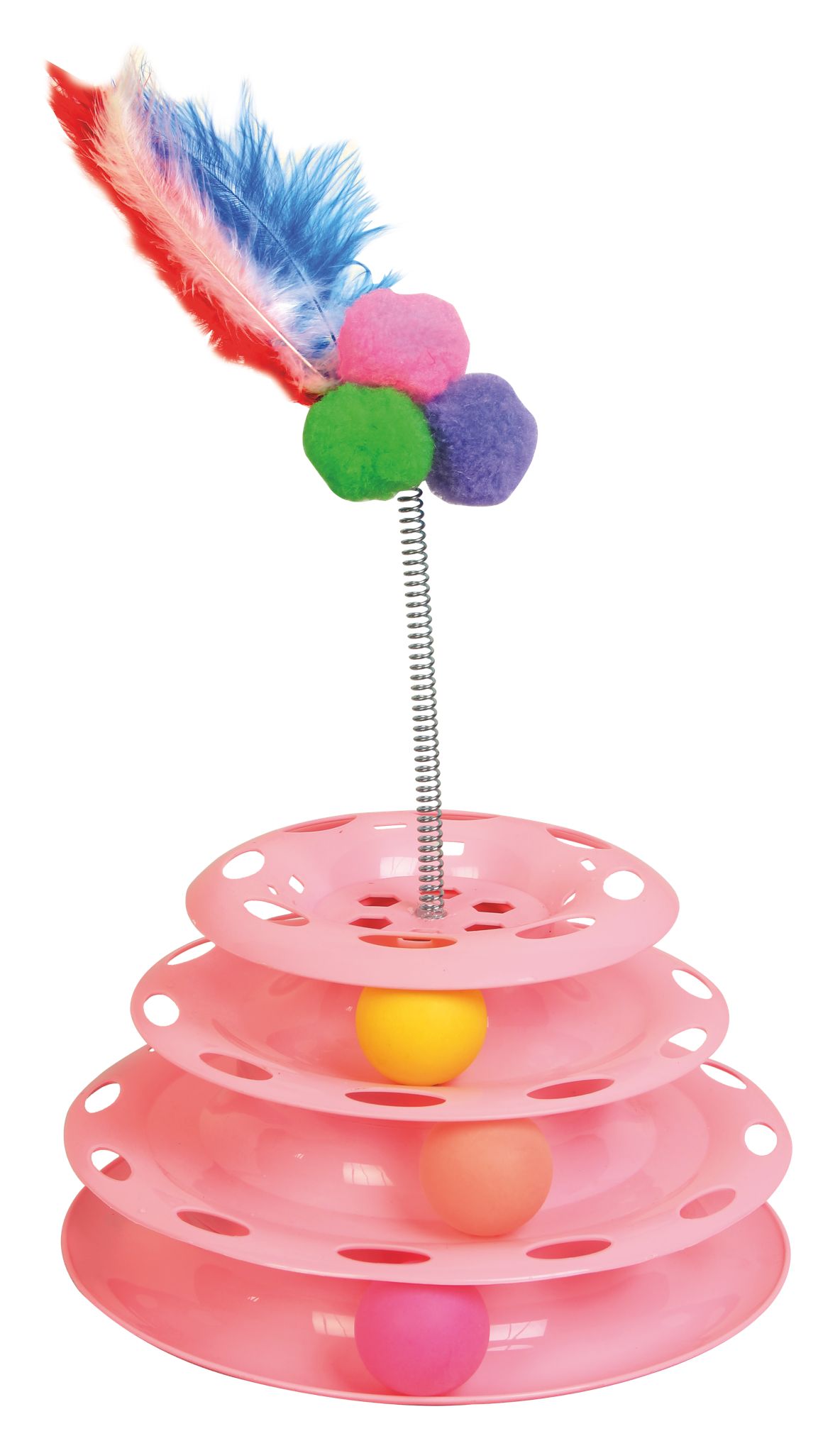 üç katlı kedi oyuncağı pembe 18.75 ₺ + KDV