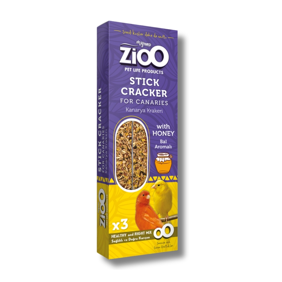 ZioO 3'lü bal aromalı kanarya krakeri tekli paket-1