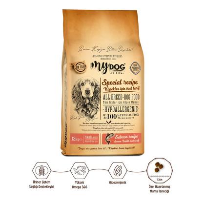 12kg mydog somon balıklı köpek maması ( KÜÇÜK TANE)