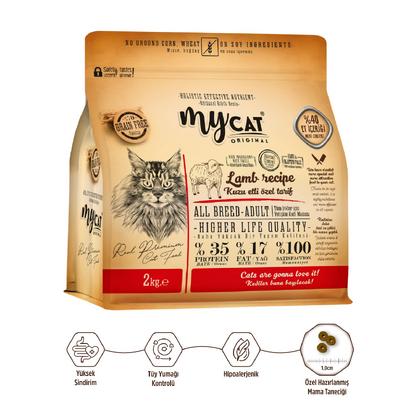 2kg mycat kuzu etli kedi maması 