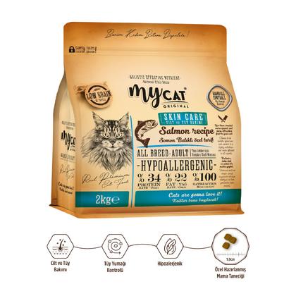 2kg mycat SKIN CARE somon balıklı  kedi maması 