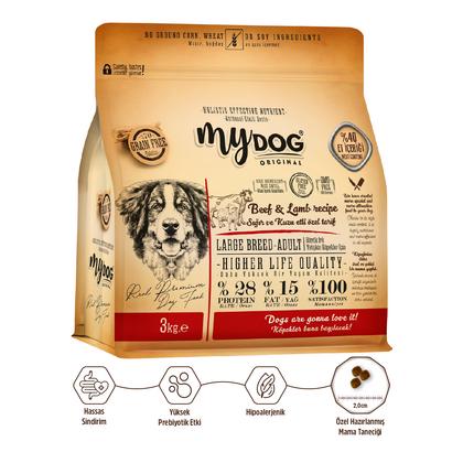 3kg mydog sığırlı köpek maması 