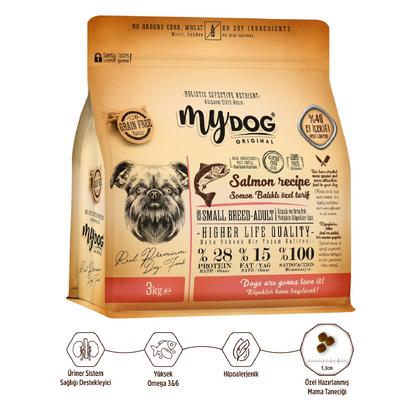 3kg mydog somon balıklı köpek maması (küçük tane)