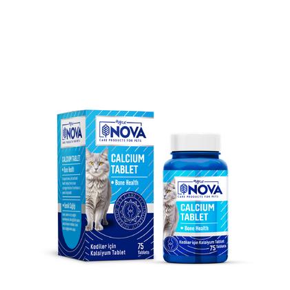 Nova Premium Calcium 75  Tablet  Kedi Vitamini
