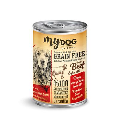 mydog pate tahılsız sığır etli köpek konservesi 400gr 12'li